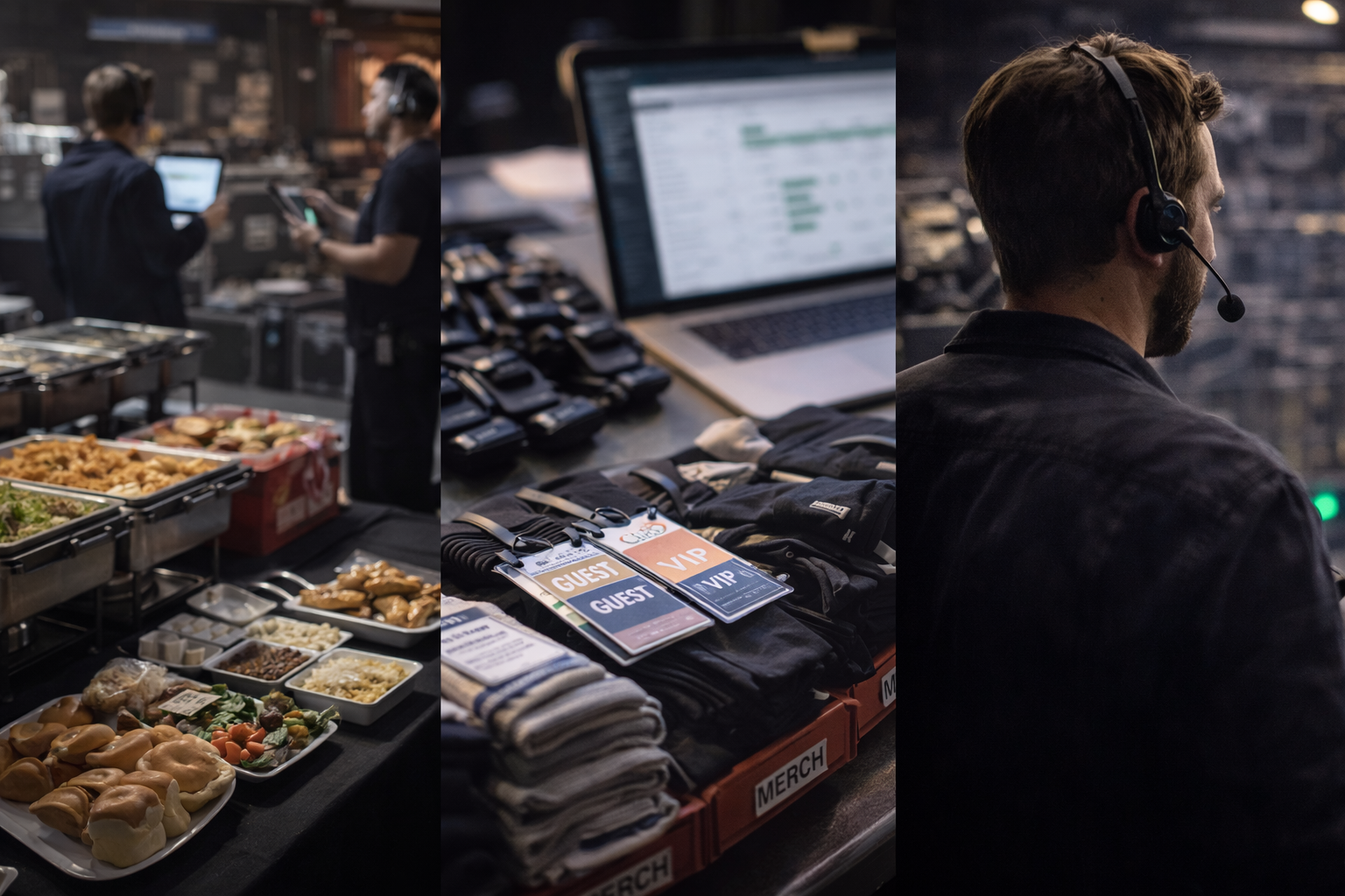 Live entertainment logistics and operational support